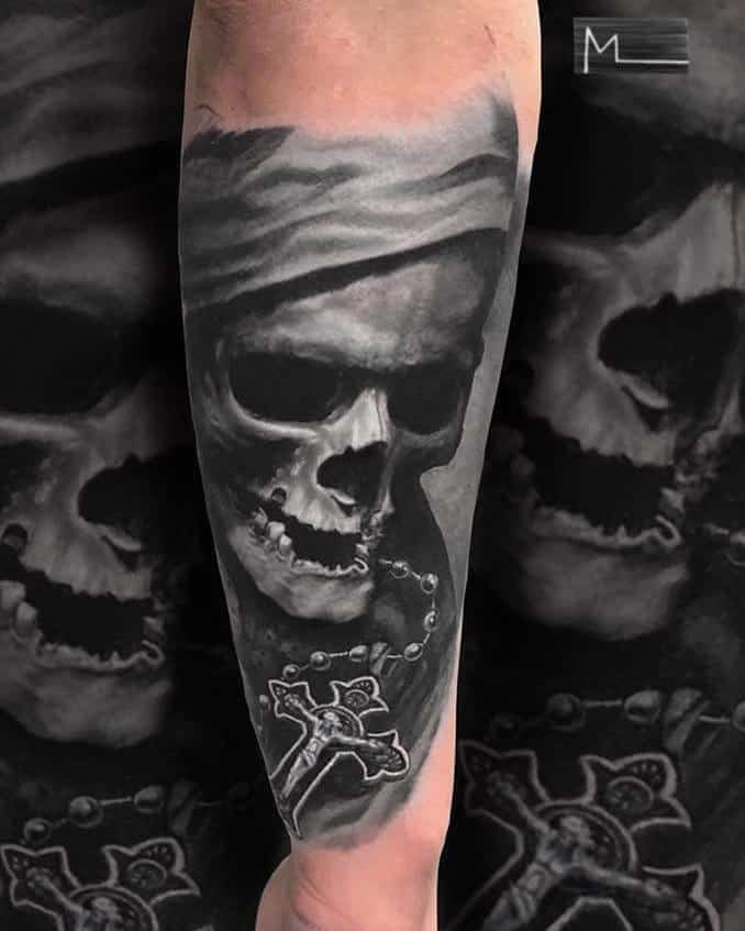 Black and grey tattoo Magnus Oleg