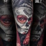 sugar mexican skull tattoo