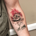 tattoo watercolor rose