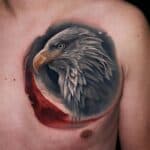chest tattoo eagle