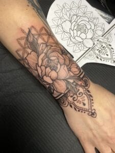 Mandela Flower Tattoo