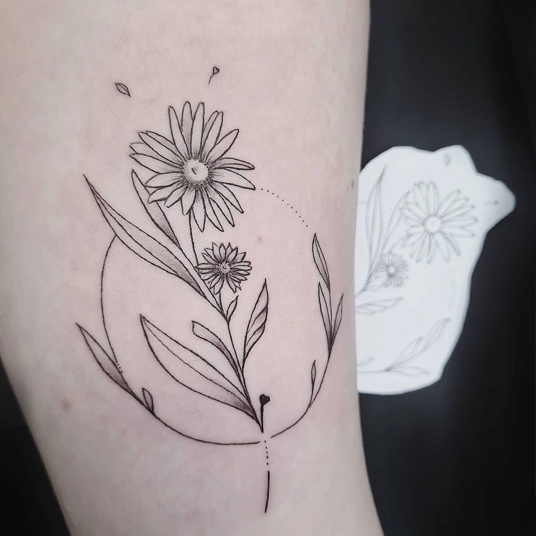 Art Immortal Tattoo : Tattoos : Nature : Daisy