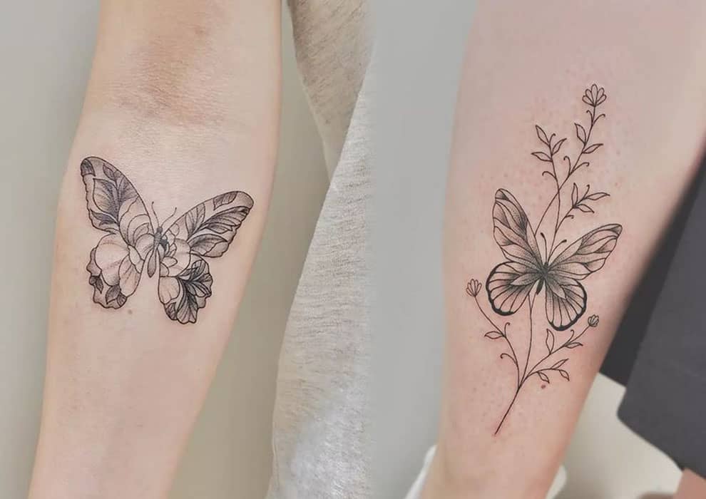 Butterfly Skull Tattoos A Striking Fusion of Life and Death  Art and  Design