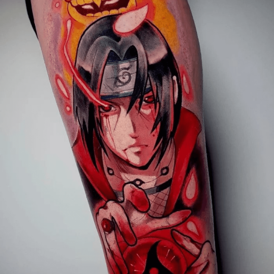 Tattoo Itachi Uchiha | Naruto tattoo, Anime tattoos, Arm cover up tattoos