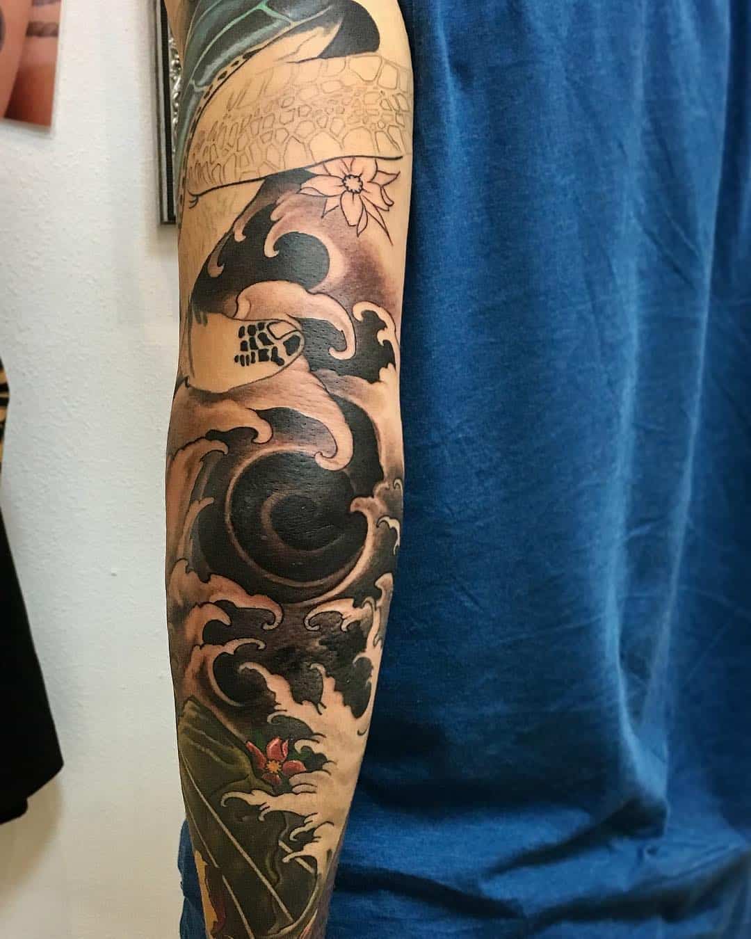 SinkingIN Tattoos on Twitter Snuck this elbow gap filler into an empty  space Japanese tattoo skull sinkingintattoos folkestone kent ink  httpstcoAfTz6rPKZP  X