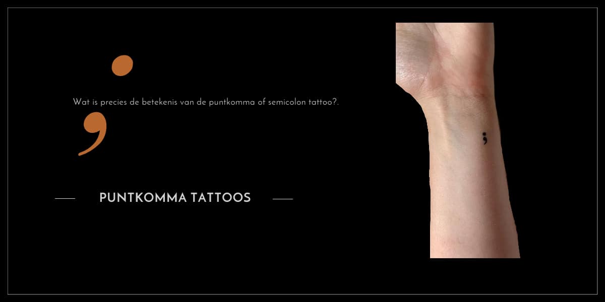 Creative Semicolon Tattoo Placement Ideas