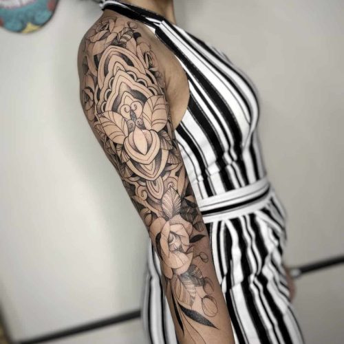 driekwart-sleeve-tattoo-mandala